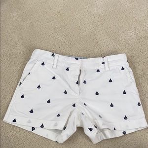 British khaki sailboat shorts